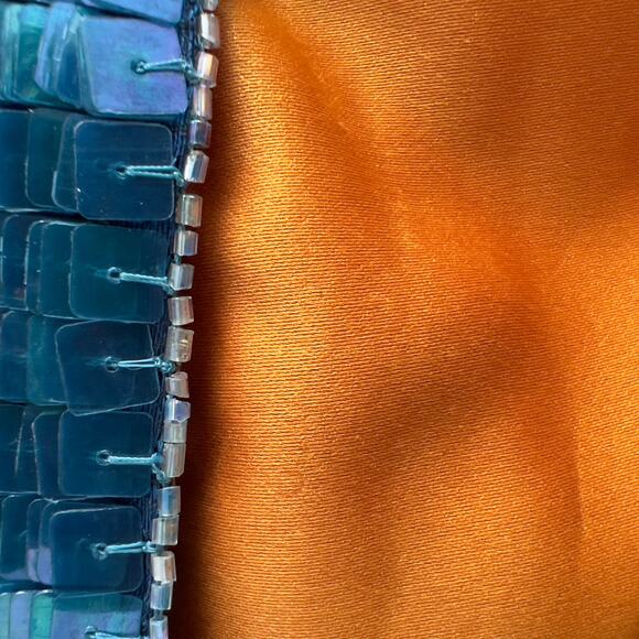 Vintage Fendi Blue Sequin Baguette - Picture 5 of 9